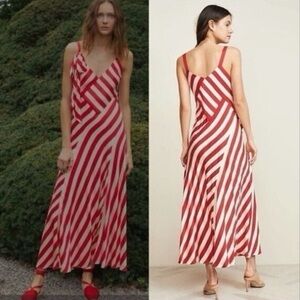 Striped Maxi Dress in Hibiscus & Sand JILL JILL STUART